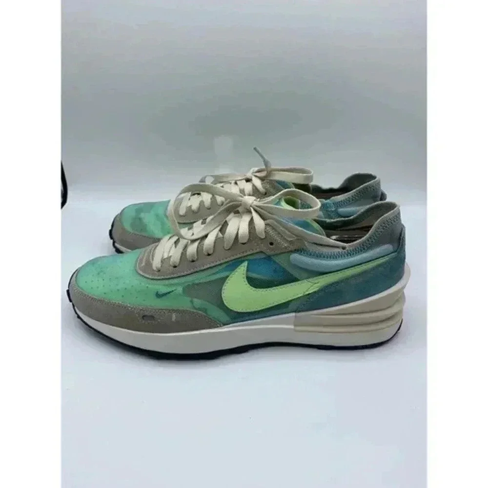 Nike Shoes Women's Size 10 Waffle One Aqua Blue Green Glow‎ DC2533-401 Running